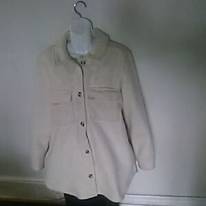 TAKE A EXTRA50% OFF Reitmans Cream Utility Jacket Wool